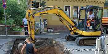 Baustelle - Straße in Marburg eingebrochen - Oberhessische Presse