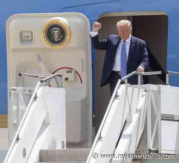 Scenes from President Trump's arrival in Midland - mySanAntonio.com