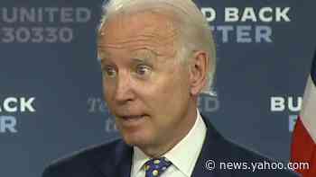 Biden says economic plan could put him as 'most progressive president in American history'