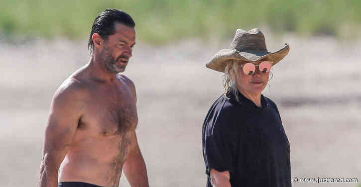 Hugh Jackman Goes Shirtless for Beach Day with Wife Deborra Lee Furness!