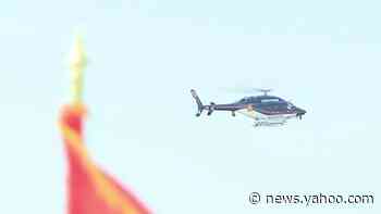 Police monitor beaches by helicopter after sharks spotted near Long Island