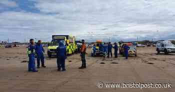 Rescue teams rush to woman with 'just minutes to spare'