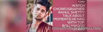 Watch Rahul Shetty talk about the special moments he has shared with Bollywood stars while choreographing them for films