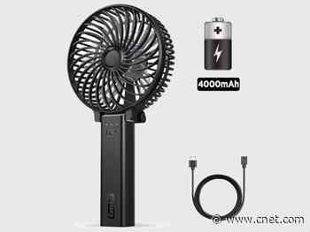 Keep cool with this handheld rechargeable fan for $9.39     - CNET