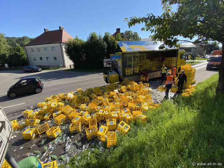 Zerbrochene Flaschen: Lkw verliert etwa 250 Getränkekisten in Immenstadt - all-in.de - Das Allgäu Online!