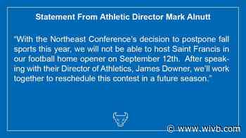 UB cancels football home opener