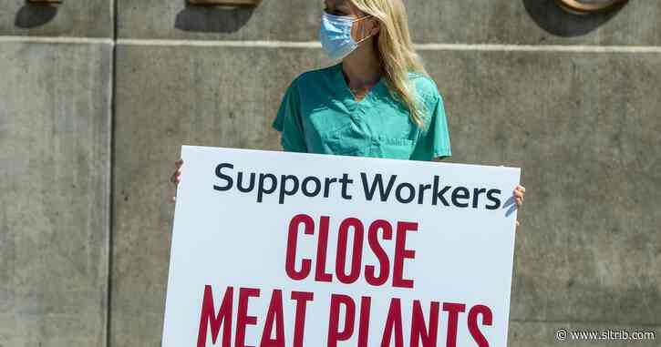 Protesters ask Utah governor to close meatpacking plants