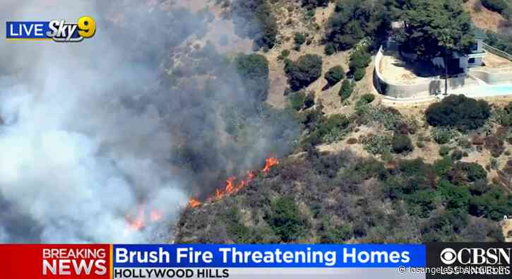 Brush Fire Breaks Out Near Homes In Hollywood Hills - California news ...