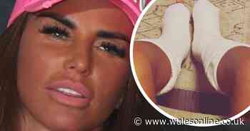 Katie Price breaks both her feet in holiday accident
