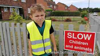 Seven-year-old boy polices drivers speeding along his road with ‘stern glare’