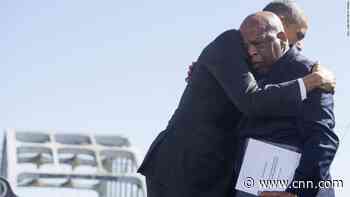 Obama gives most forceful address since leaving office and takes aim at Trump in eulogy for John Lewis