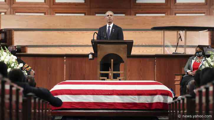 Obama Attacks Trump Admin’s Protest Crackdown, Voter Suppression in John Lewis Eulogy