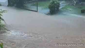 Roads turned into rivers amid heavy rain