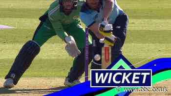 England v Ireland: Succesful lbw review sees Jonny Bairstow depart in third over