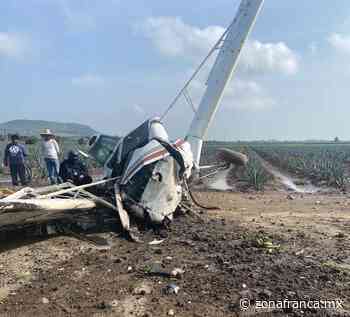 Avioneta se desploma en Romita; piloto logra sobrevivir - Zona Franca
