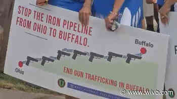 Local leaders gather on Buffalo’s East Side to call for an end to gun violence