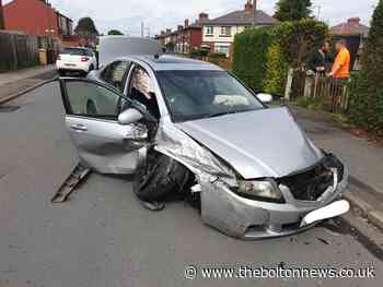 Car hits two other cars in Farnworth during police pursuit