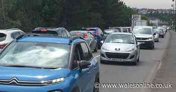 Trains packed and cars stuck in three-mile tailbacks to Barry Island