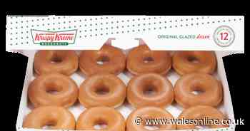 Krispy Kreme's special deal offering 50% off doughnut dozen boxes