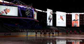 Widow of NHL player Colby Cave shares team's emotional video tribute