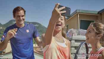 Roger Federer Surprises Viral Tennis Players For Rooftop Match