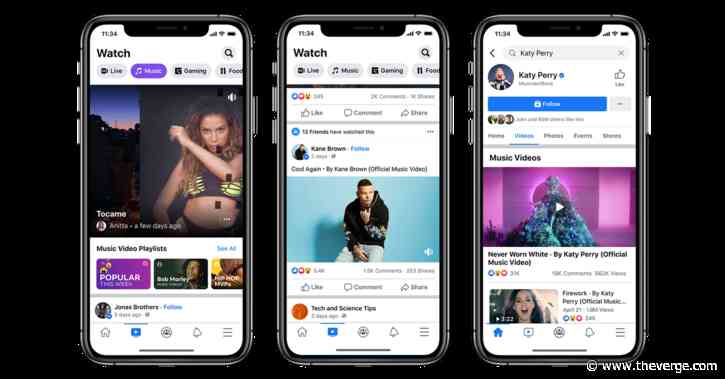 Facebook adds official music videos in new challenge to YouTube