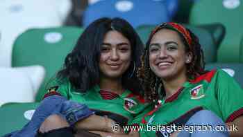 In photos: Football fans return to stadium for Irish Cup final between Ballymena United and Glentoran in UK first