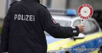 Frau fährt auf Motorhaube zum Polizeirevier Walle - WESER-KURIER