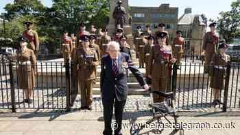 Captain Sir Tom Moore receives honorary freedom of his home town