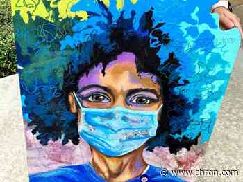 Houston artist Stacy Gresell donates painting to HCA North Cypress through partnership with Bayou City Art Festival - Chron