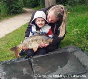 Two-year-old catches carp at Ackers Pit in Warrington - Warrington Guardian