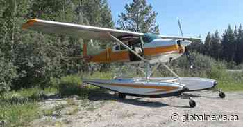 Small plane en route to Edmonton from B.C. makes emergency landing on road near Hinton