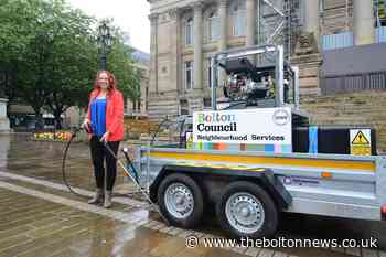 Council clamps down on "blight" of graffiti with new pressure washer - The Bolton News