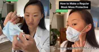Dentist shares genius hack to make face masks more protective