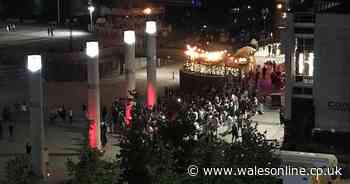 Disputes, violent incidents, and large crowds in Cardiff Bay