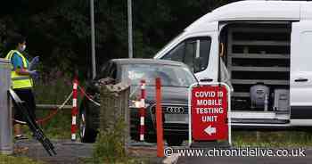 Covid-19 testing unit set up- and you don't have to book in for a test