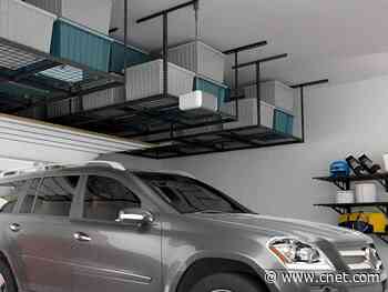 Last chance to save $45 organizing your garage with a Fleximount overhead storage rack     - CNET
