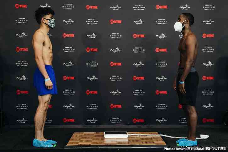 Angelo Leo 121 lbs vs. Tramaine Williams 121½ – weigh-in results