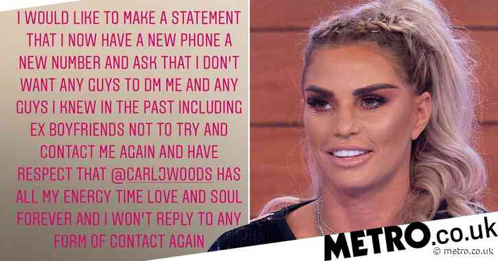 Katie Price changes number as she doesn’t want ex-boyfriends contacting her: ‘I won’t reply’