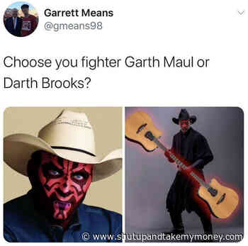 Choose Your Fighter Garth Maul Or Darth Brooks – Meme