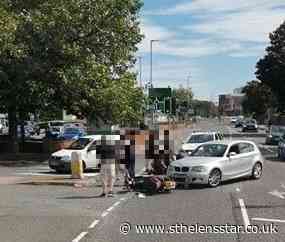BMW and motorbike crash on Kirkland Street, St Helens - St Helens Star