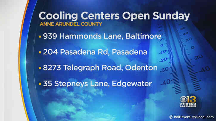 Maryland Weather: Temperatures Expected To Climb Into The 90s Sunday; Anne Arundel County Opening Cooling Centers
