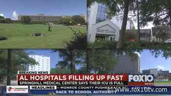 Just a few dozen ICU beds available at Mobile hospitals; Springhill Medical Center is full - FOX10 News