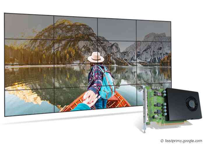 Matrox D1450 Graphics Card created for video wall applications now available