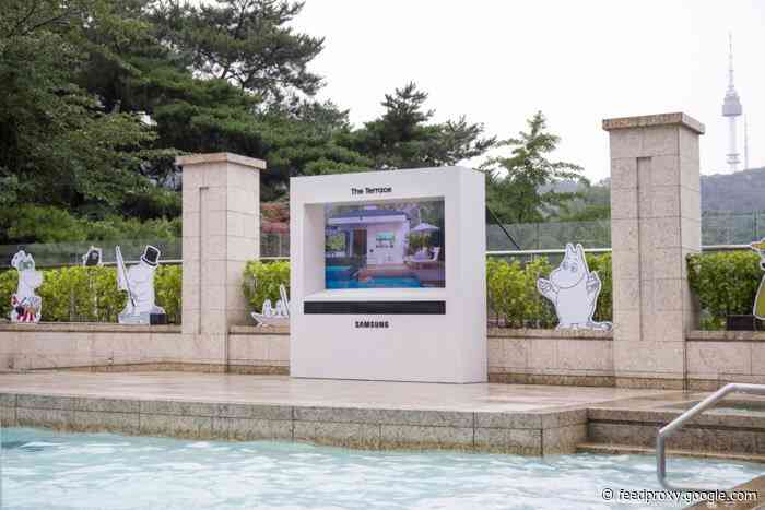 Samsung The Terrace TV brings outdoor entertainment to the Shilla Hotel in Seoul
