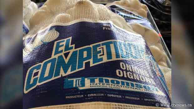 Some U.S.-grown onions recalled in Canada over salmonella concerns