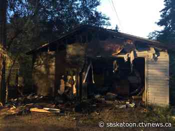 Saskatoon garage gutted by intentional fire