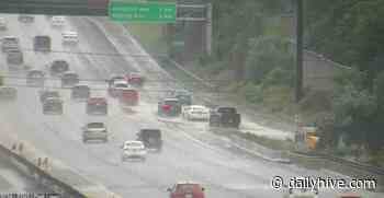 Rain causes flooding on low-lying Toronto highway ramps | News - Daily Hive