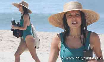 Bethenny Frankel shows off her beach body after another surf lesson in the Hamptons