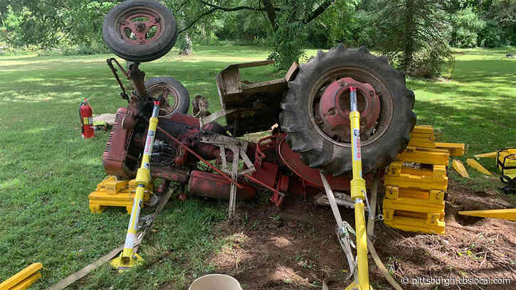 Man Rescued From Tractor Rollover Accident